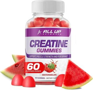 All Up Vitamins Watermelon Flavored Creatine Monohydrate Plant-Based Gummies