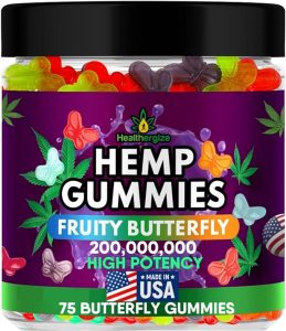 Healthergize Hemp Gummies High Potency Hemp Oil Infused