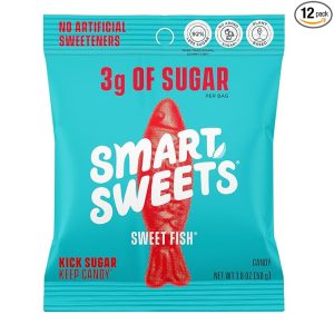 SmartSweets Sweet Fish, 10 Pieces, Low Sugar Gummy Candy