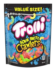 Trolli Sour Brite Crawlers Candy, Sour Gummy Worms