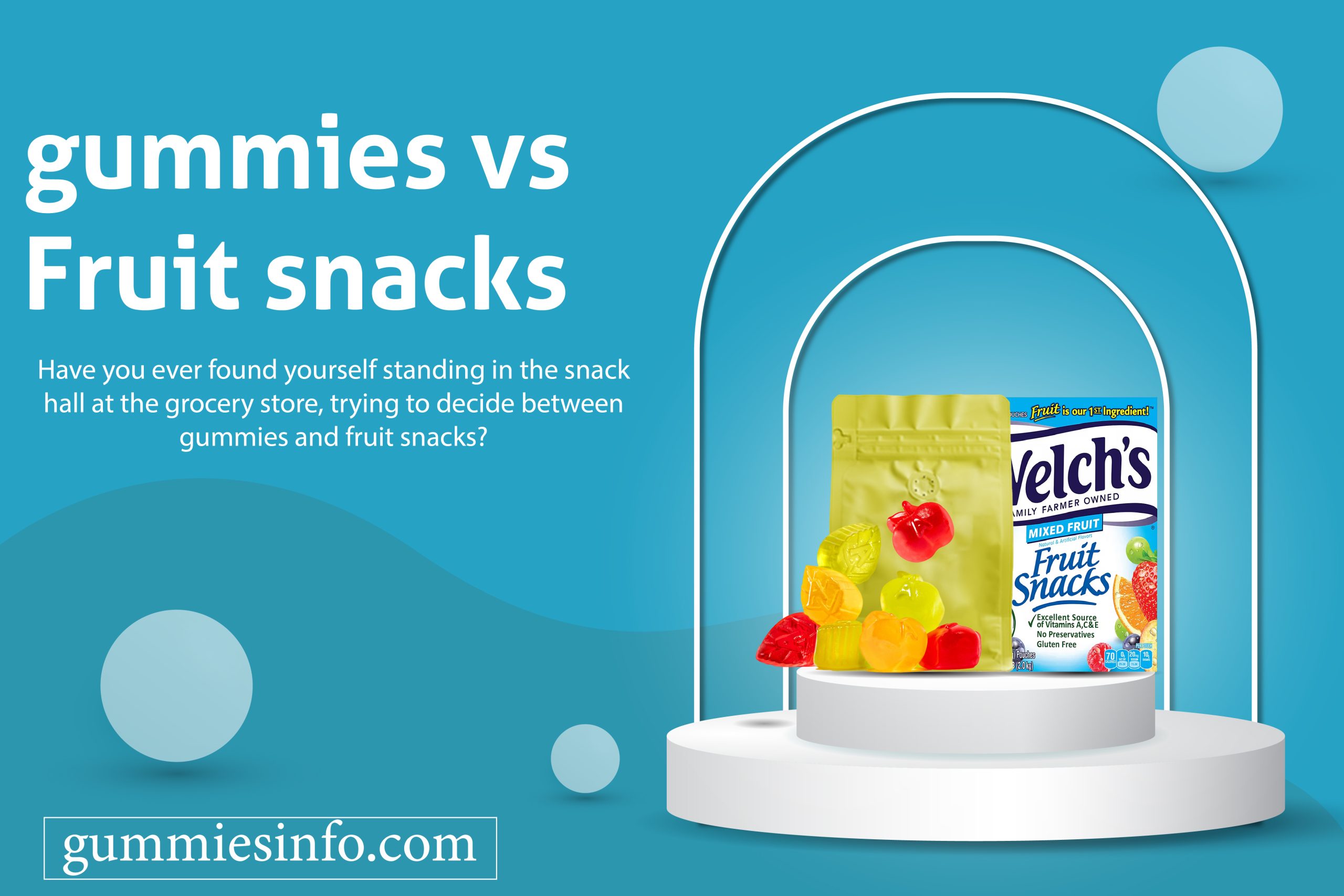 gummies vs fruit snacks