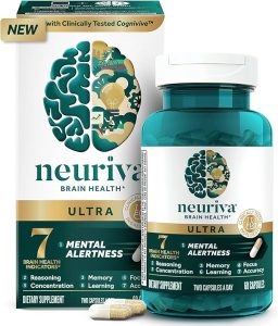 NEURIVA Ultra Decaffeinated Clinically Tested Nootropic Brain Supplement